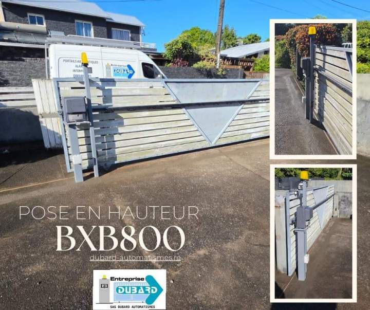 automatisme de portail CAME Coulissant BXB 800 pose en hauteur