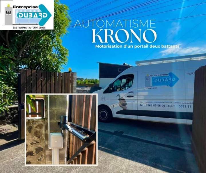 automatisme de portail deux battants CAME KRONO